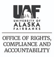 The logo for the University of Alaska Fairbanks' Office of Rights, Compliance and Accountability